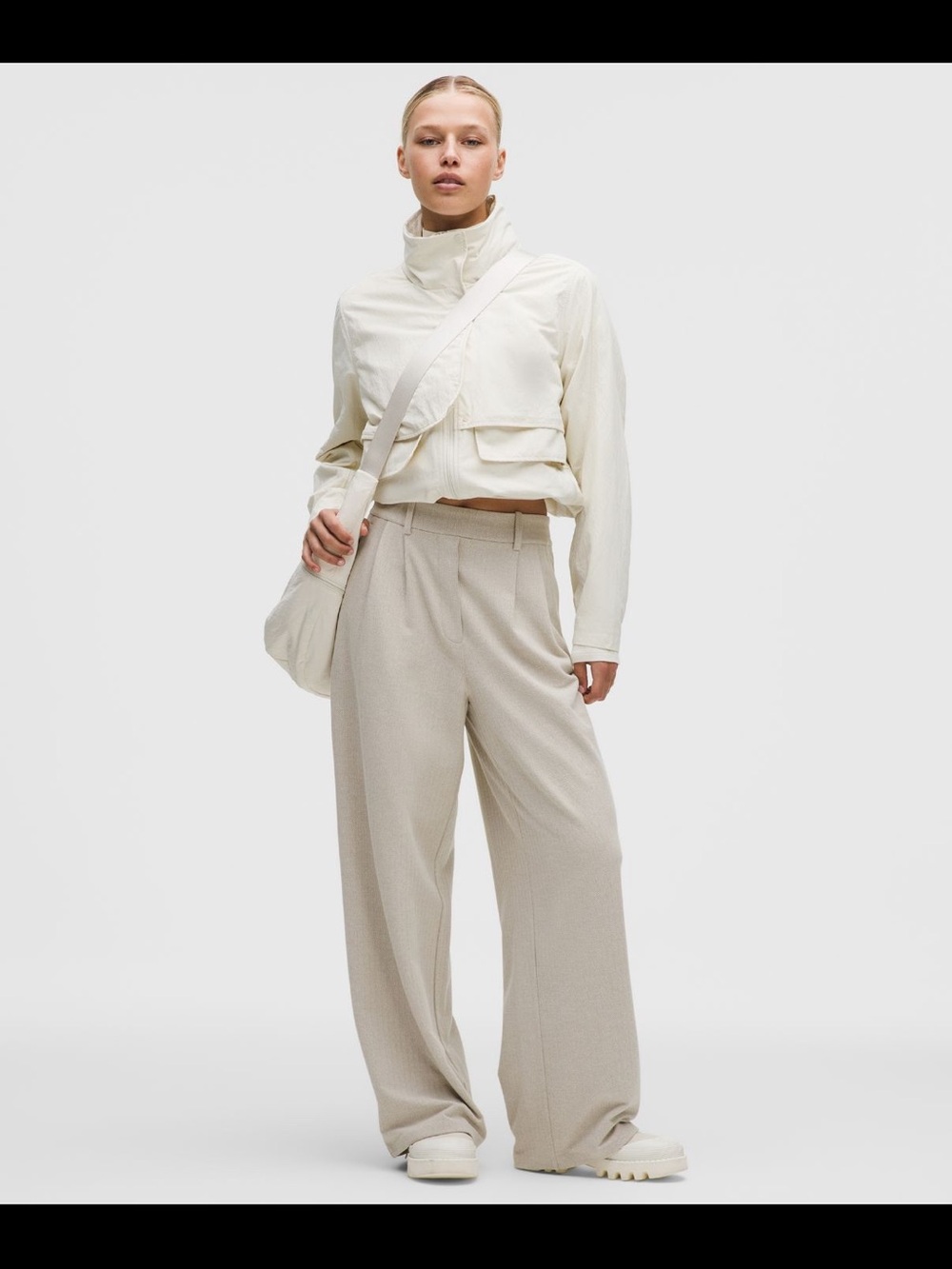 lululemon athletica Daydrift High Rise Wide-Leg Trousers in Light Ivory